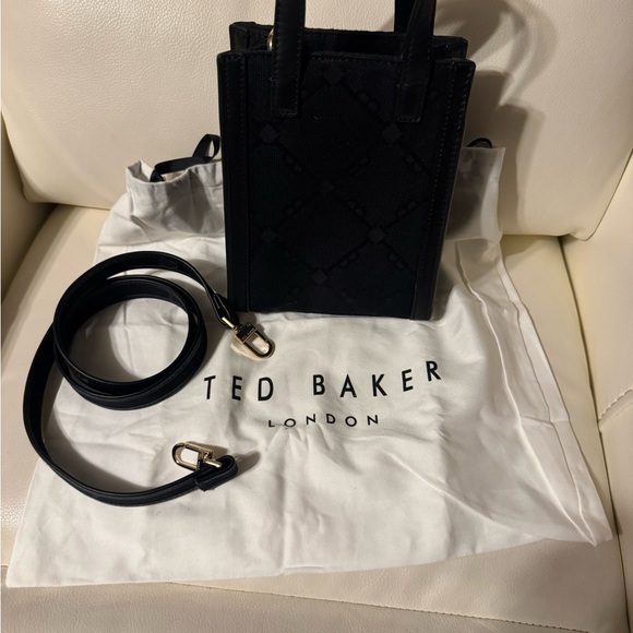 Ted Baker Black Mini Crossbody Bag - Picture 1 of 4